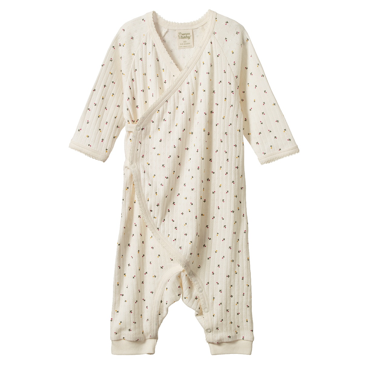 Nature Baby Kimono Stretch & Grow Pointelle